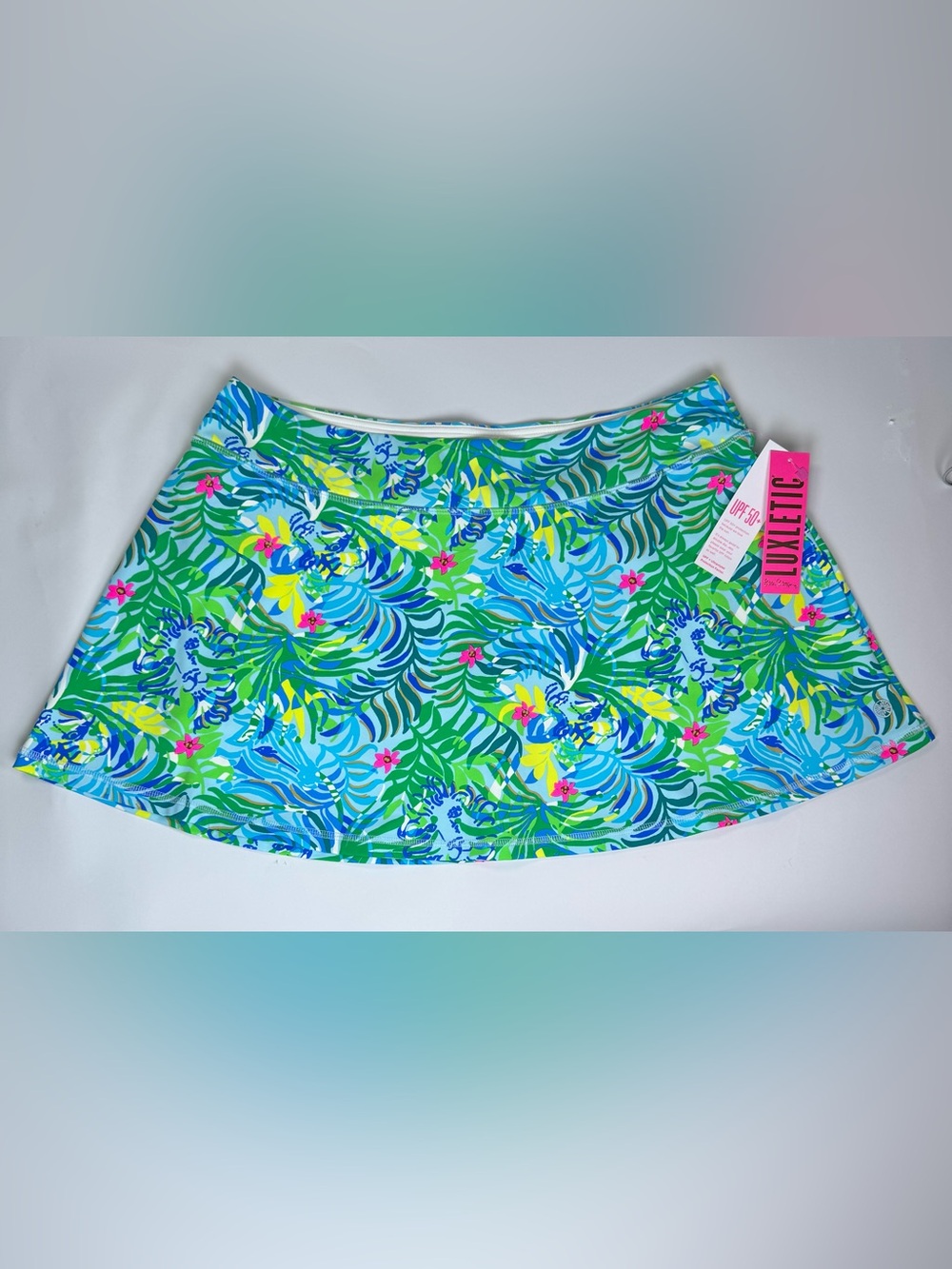 NWT Lilly Pulitzer Luxletic Aila skort in the Via Parigi print Size XL